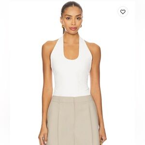 NWT Eaves Simeon Halter top in white